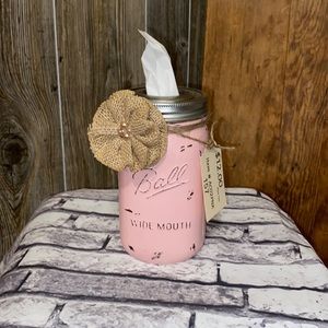 Mason jar who made tissue holder